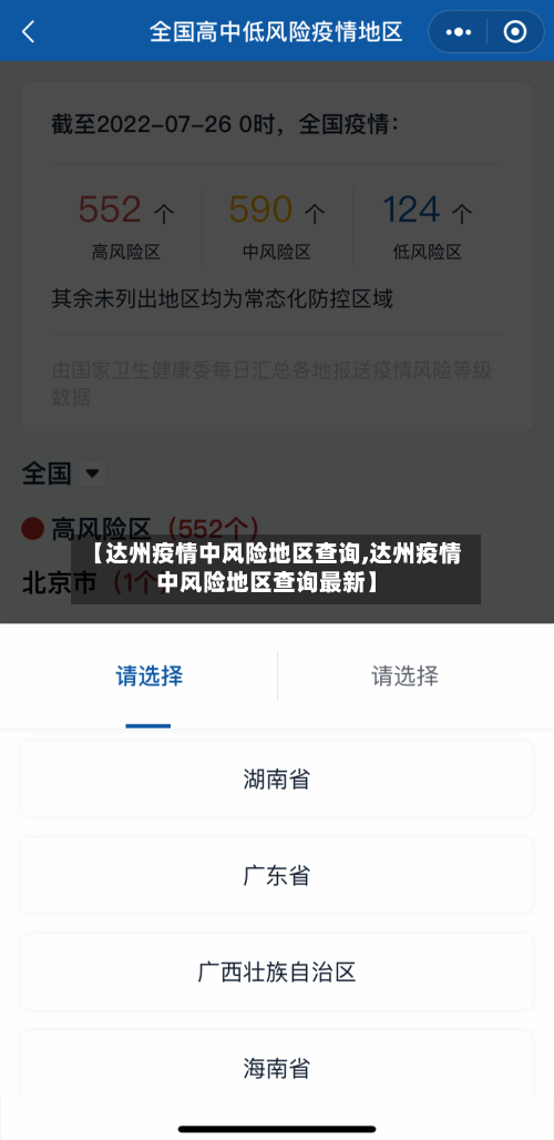 【达州疫情中风险地区查询,达州疫情中风险地区查询最新】