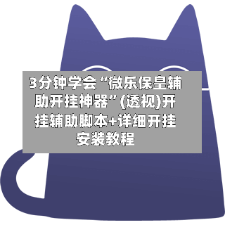 3分钟学会“微乐保皇辅助开挂神器	”(透视)开挂辅助脚本+详细开挂安装教程-第2张图片