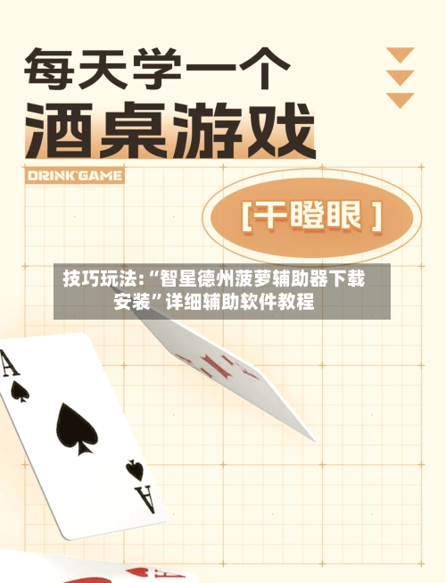 技巧玩法:“智星德州菠萝辅助器下载安装”详细辅助软件教程-第3张图片