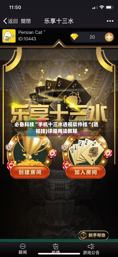 必备科技“手机十三水透视软件挂“(透视挂)详细用法教程