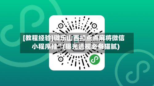 [教程经验]微乐山西扣点点麻将微信小程序挂	”(曝光透视必备猫腻)-第2张图片