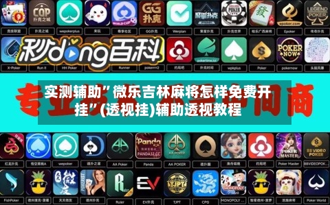 实测辅助”微乐吉林麻将怎样免费开挂”(透视挂)辅助透视教程-第2张图片