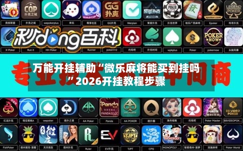 万能开挂辅助“微乐麻将能买到挂吗”2026开挂教程步骤-第2张图片