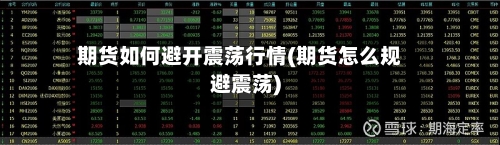 期货如何避开震荡行情(期货怎么规避震荡)