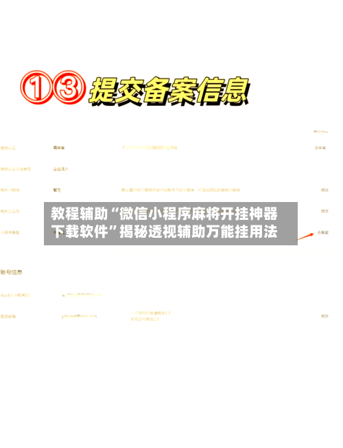 教程辅助“微信小程序麻将开挂神器下载软件”揭秘透视辅助万能挂用法-第3张图片
