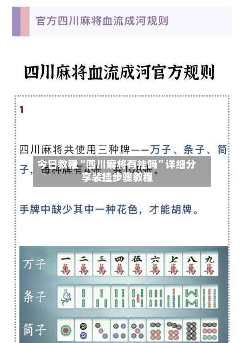 今日教程“四川麻将有挂吗”详细分享装挂步骤教程-第3张图片