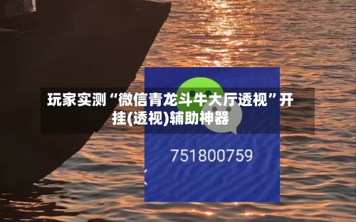 玩家实测“微信青龙斗牛大厅透视”开挂(透视)辅助神器
