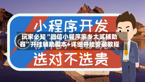 玩家必知“微信小程序家乡大贰辅助器	”开挂辅助脚本+详细开挂安装教程-第2张图片