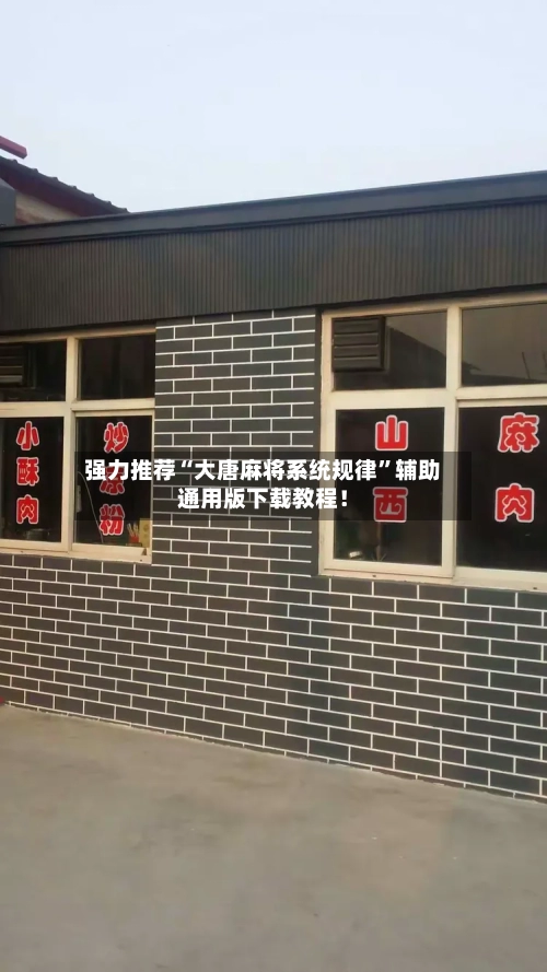 强力推荐“大唐麻将系统规律”辅助通用版下载教程！-第2张图片