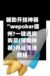 辅助开挂神器“wepoker德州?一键透视购买(辅助神器)开挂详细教程-第2张图片