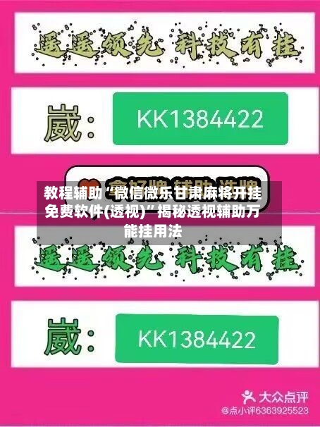 教程辅助“微信微乐甘肃麻将开挂免费软件(透视)”揭秘透视辅助万能挂用法-第3张图片