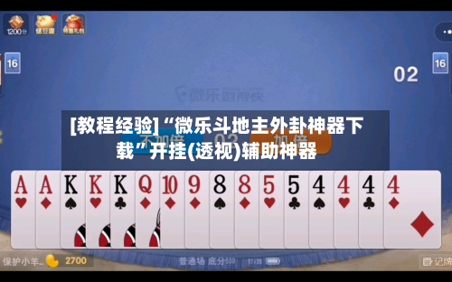 [教程经验]“微乐斗地主外卦神器下载”开挂(透视)辅助神器-第3张图片
