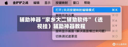 辅助神器“家乡大二辅助软件”（透视挂）辅助神器教程