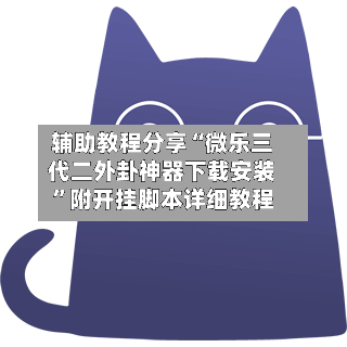 辅助教程分享“微乐三代二外卦神器下载安装”附开挂脚本详细教程-第3张图片