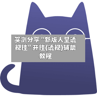 实测分享“新版人皇透视挂”开挂(透视)辅助教程