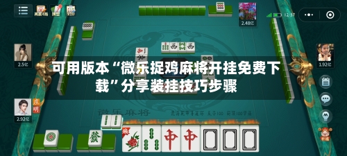 可用版本“微乐捉鸡麻将开挂免费下载”分享装挂技巧步骤-第3张图片