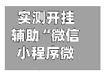 实测开挂辅助“微信小程序微乐麻将万能开挂器”开挂辅助透视教程-第2张图片