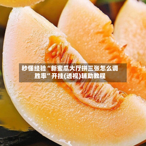 秒懂经验“新蜜瓜大厅拼三张怎么调胜率”开挂(透视)辅助教程-第3张图片