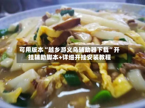 可用版本“越乡游义乌辅助器下载	”开挂辅助脚本+详细开挂安装教程-第2张图片