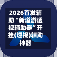 2026首发辅助“新道游透视辅助器”开挂(透视)辅助神器-第2张图片