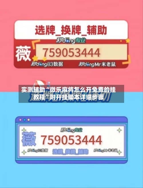 实测辅助“微乐麻将怎么开免费的挂教程”附开挂脚本详细步骤-第3张图片