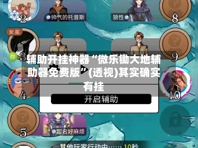 辅助开挂神器“微乐锄大地辅助器免费版”(透视)其实确实有挂-第2张图片