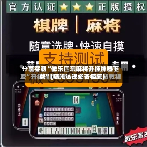 分享实测“微乐广东麻将开挂神器下载	”(曝光透视必备猫腻)-第2张图片