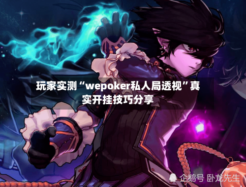 玩家实测“wepoker私人局透视”真实开挂技巧分享