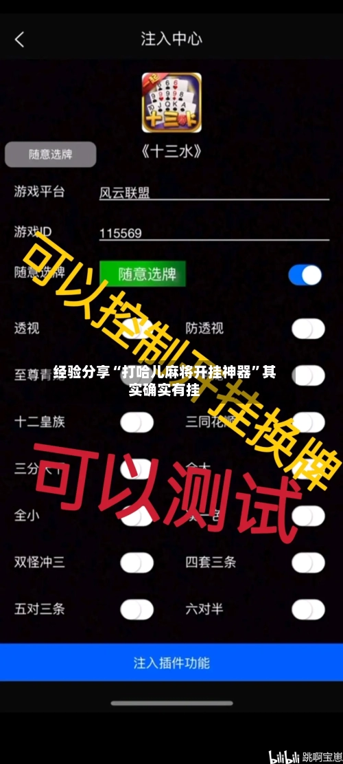 经验分享“打哈儿麻将开挂神器”其实确实有挂