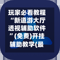 玩家必看教程“新道游大厅透视辅助软件	”(免费)开挂辅助教学(最新辅助开挂教程)-第2张图片