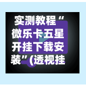 实测教程“微乐卡五星开挂下载安装”(透视挂)详细用法教程-第2张图片