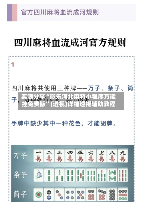 实测分享“微乐河北麻将小程序万能挂免费版”(透视)详细透视辅助教程-第3张图片