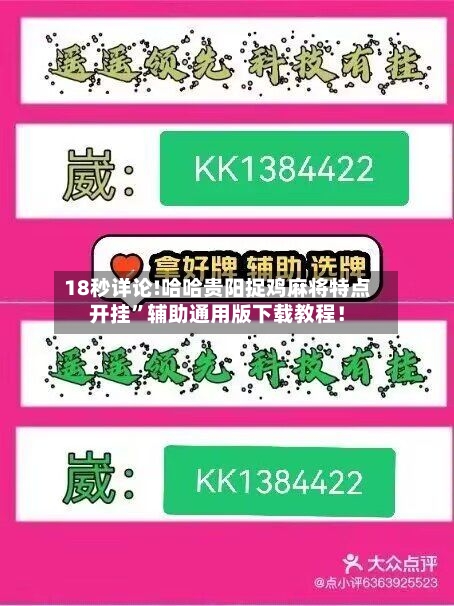 18秒详论!哈哈贵阳捉鸡麻将特点开挂”辅助通用版下载教程！-第2张图片