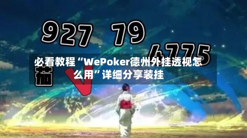 必看教程“WePoker德州外挂透视怎么用”详细分享装挂