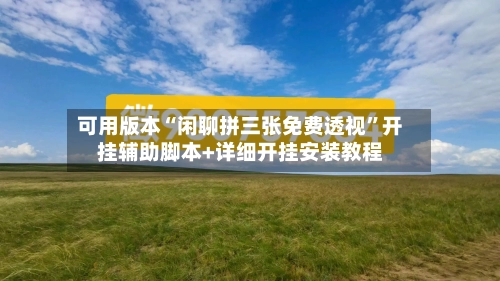 可用版本“闲聊拼三张免费透视”开挂辅助脚本+详细开挂安装教程-第3张图片