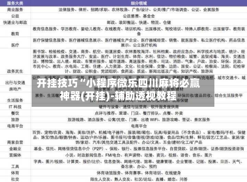 开挂技巧“小程序微乐四川麻将必赢神器(开挂)-辅助透视教程-第2张图片