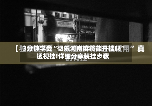 3分钟学会“微乐河南麻将能开挂吗	”透视挂!详细分享装挂步骤-第2张图片