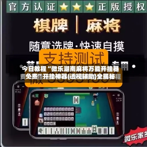 今日教程“微乐湖南麻将万能开挂器免费	”开挂神器{透视辅助}全揭秘-第3张图片