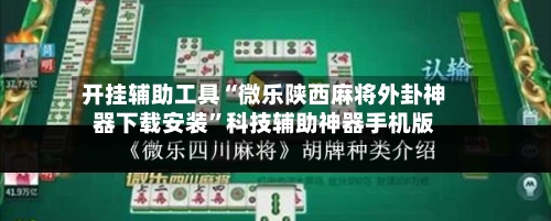 开挂辅助工具“微乐陕西麻将外卦神器下载安装	”科技辅助神器手机版-第2张图片