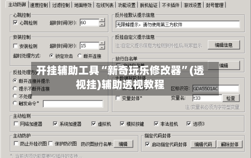开挂辅助工具“新奇玩乐修改器	”(透视挂)辅助透视教程-第2张图片