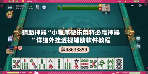 辅助神器“小程序微乐麻将必赢神器	”详细外挂透视辅助软件教程-第2张图片