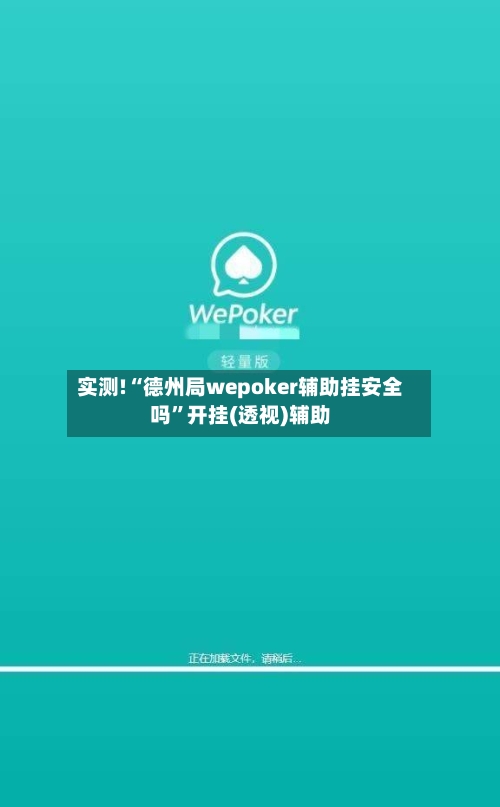 实测!“德州局wepoker辅助挂安全吗”开挂(透视)辅助-第3张图片
