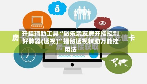 开挂辅助工具“微乐亲友房开挂控制好牌器(透视)”揭秘透视辅助万能挂用法-第2张图片