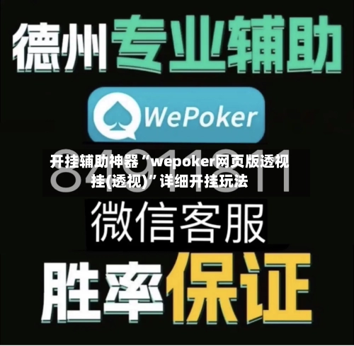 开挂辅助神器“wepoker网页版透视挂(透视)”详细开挂玩法