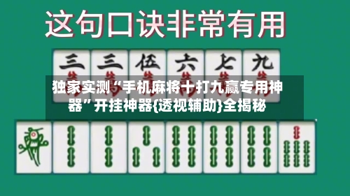 独家实测“手机麻将十打九赢专用神器”开挂神器{透视辅助}全揭秘-第2张图片