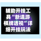 辅助开挂工具“新道游棋牌透视”详细开挂玩法