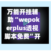 万能开挂辅助“wepokerplus透视脚本免费	”开挂辅助脚本+详细开挂安装教程-第3张图片