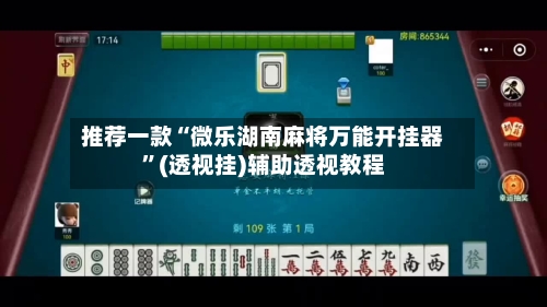 推荐一款“微乐湖南麻将万能开挂器	”(透视挂)辅助透视教程-第3张图片