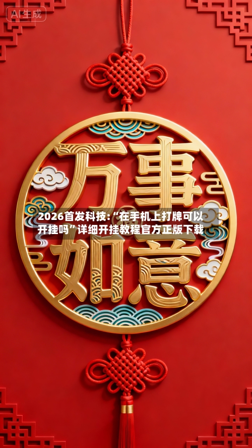 2026首发科技:“在手机上打牌可以开挂吗”详细开挂教程官方正版下载