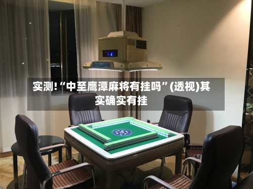 实测!“中至鹰潭麻将有挂吗”(透视)其实确实有挂-第3张图片